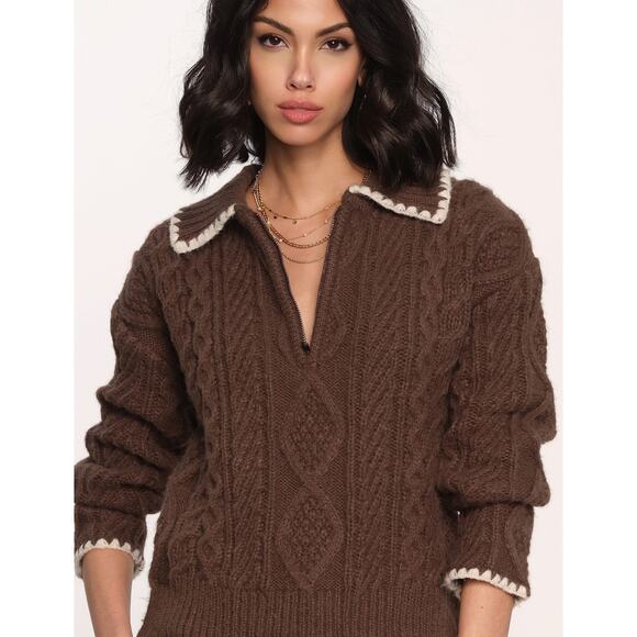 Heartloom Ivana Sweater in Coco
Fuzzy Brown Knit Soft Cozy Pullover Sweater XS - Picture 2 of 8